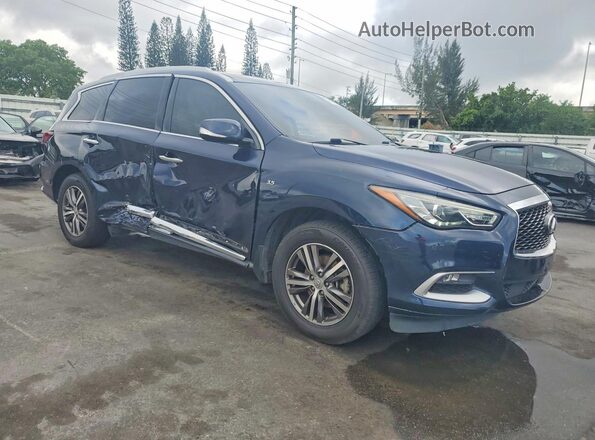 5N1DL0MM7LC505988 2020 INFINITI QX60 Синий Передняя правая четверть