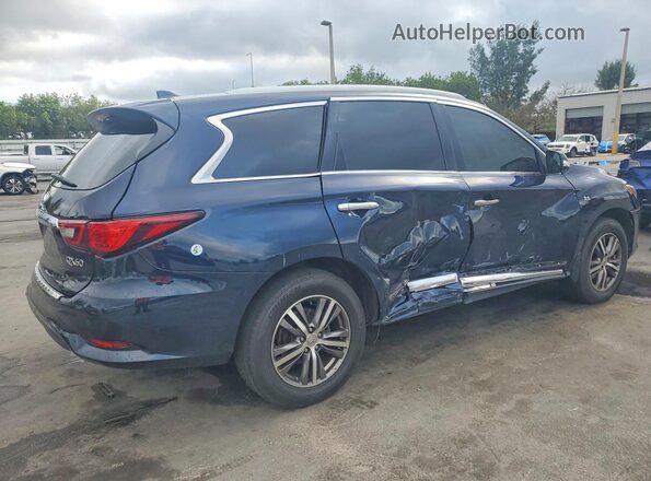 5N1DL0MM7LC505988 2020 INFINITI QX60 Синий Задняя правая четверть