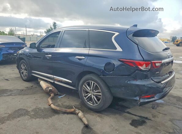 5N1DL0MM7LC505988 2020 INFINITI QX60 Синий Задняя левая четверть
