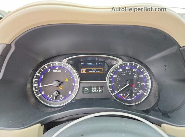 5N1DL0MM8HC525948 2017 INFINITI QX60 White Widok zestawu wskaźników