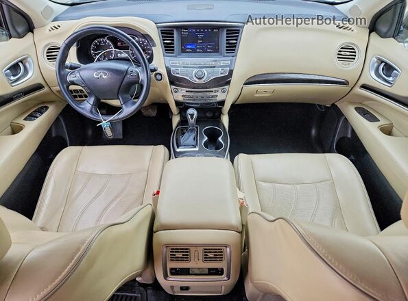 5N1DL0MM8HC525948 2017 INFINITI QX60 White Widok deski rozdzielczej