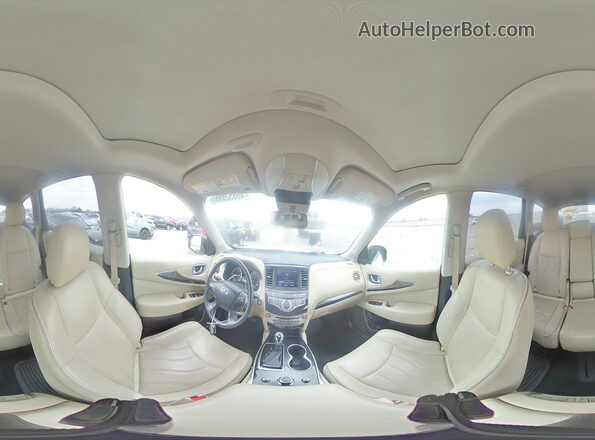 5N1DL0MM8HC525948 2017 INFINITI QX60 White Widok wnętrza 360 stopni