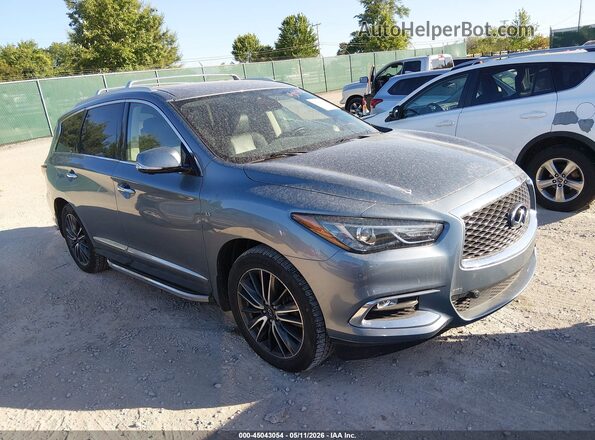 5N1DL0MM8JC509416 2018 INFINITI QX60 Синий Передняя правая четверть