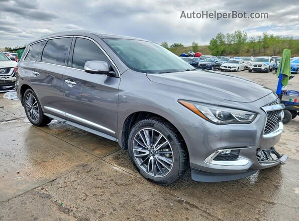 5N1DL0MM9HC507376 2017 INFINITI QX60 Серый Передняя правая четверть
