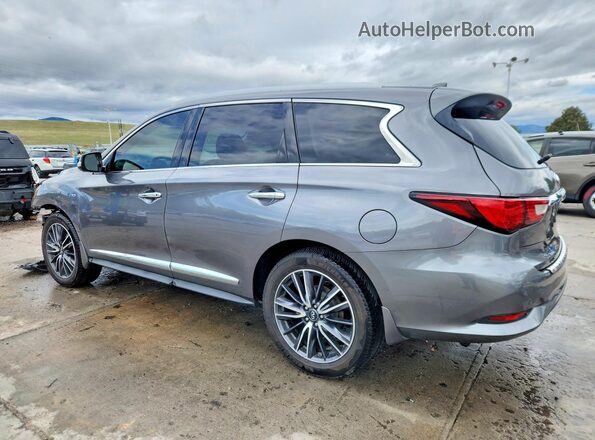 5N1DL0MM9HC507376 2017 INFINITI QX60 Серый Задняя левая четверть