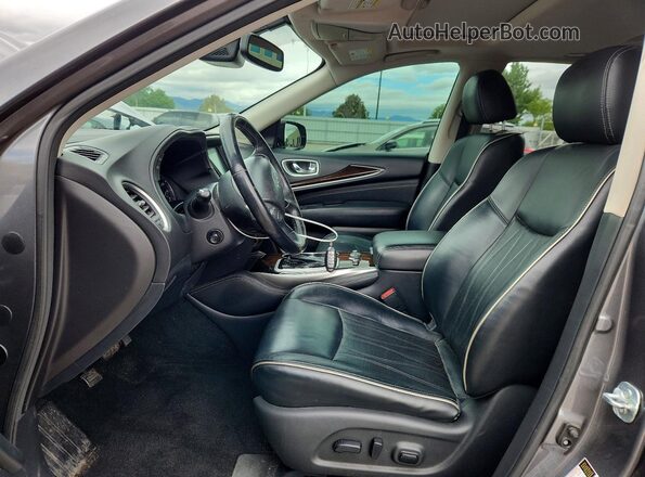 5N1DL0MM9HC507376 2017 INFINITI QX60 Серый Вид салона спереди