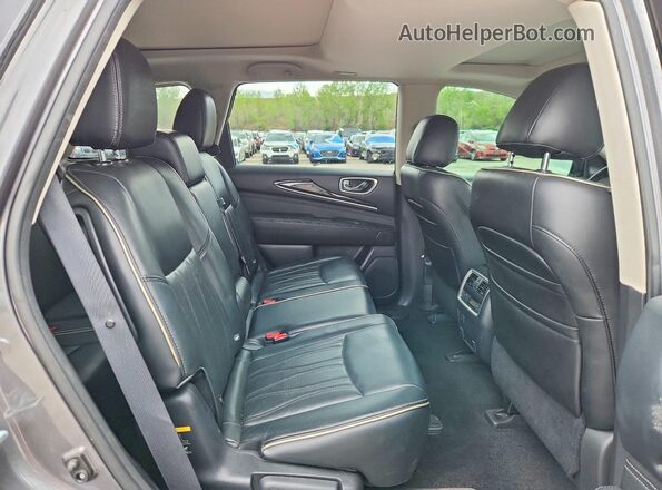 5N1DL0MM9HC507376 2017 INFINITI QX60 Серый Вид задней части салона