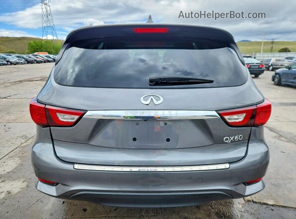 5N1DL0MM9HC507376 2017 INFINITI QX60 Серый Вид сзади