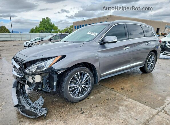 5N1DL0MM9HC507376 2017 INFINITI QX60 Серый Передняя левая четверть