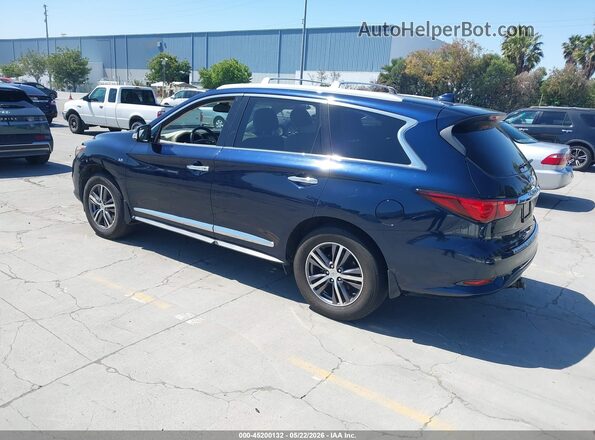 5N1DL0MM9HC548249 2017 INFINITI QX60 Синий Задняя левая четверть