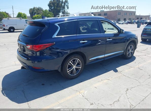 5N1DL0MM9HC548249 2017 INFINITI QX60 Синий Задняя правая четверть
