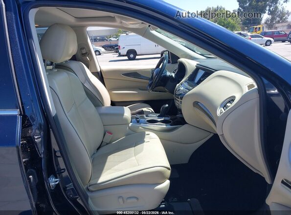 5N1DL0MM9HC548249 2017 INFINITI QX60 Синий Вид салона спереди