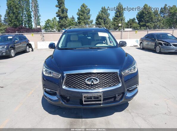 5N1DL0MM9HC548249 2017 INFINITI QX60 Синий Вид щитка приборов