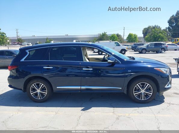 5N1DL0MM9HC548249 2017 INFINITI QX60 Синий Вид задней части салона