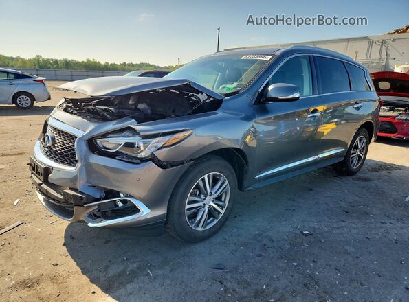 5N1DL0MM9LC513381 2020 INFINITI QX60 Gray წინა მარცხენა ხედი სამი მეოთხედიდან
