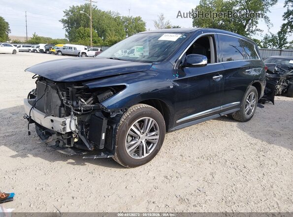 5N1DL0MM9LC529967 2020 INFINITI QX60 Dark Blue Передняя левая четверть