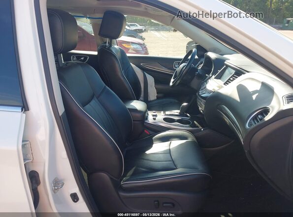 5N1DL0MMXHC501344 2017 INFINITI QX60 White Widok wnętrza z przodu