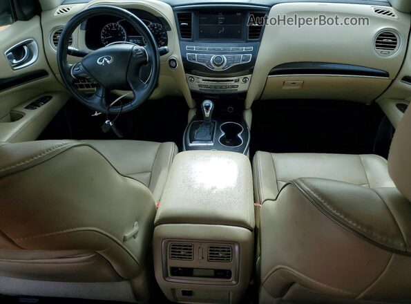 5N1DL0MN0HC512295 2017 INFINITI QX60 White Вид панелі приладів