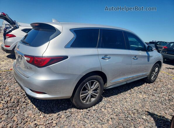 5N1DL0MN0JC504638 2018 INFINITI QX60 Silver უკანა მარჯვენა