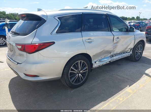5N1DL0MN0JC519673 2018 INFINITI QX60 Серебряный Задняя правая четверть