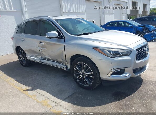 5N1DL0MN0JC519673 2018 INFINITI QX60 Серебряный Передняя правая четверть