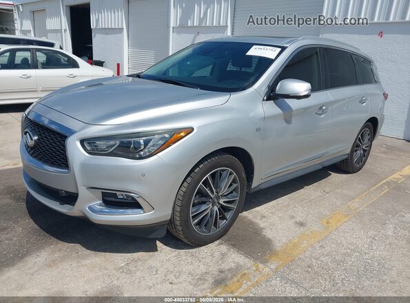 5N1DL0MN0JC519673 2018 INFINITI QX60 Серебряный Передняя левая четверть