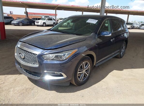 5N1DL0MN0KC510618 2019 INFINITI QX60 Синий Передняя левая четверть