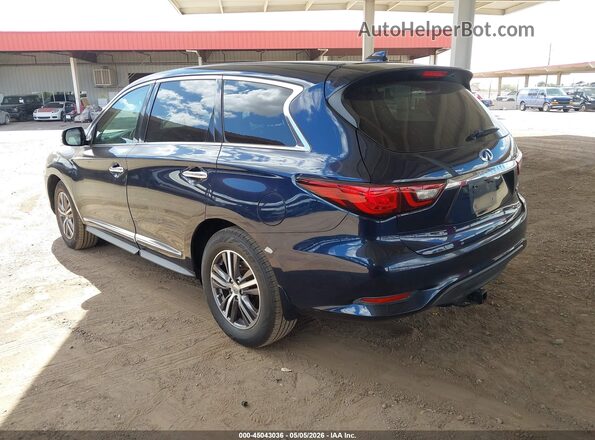 5N1DL0MN0KC510618 2019 INFINITI QX60 Синий Задняя левая четверть