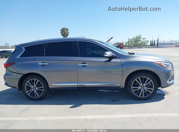5N1DL0MN1HC542891 2017 INFINITI QX60 Gray უკანა სალონის ხედი