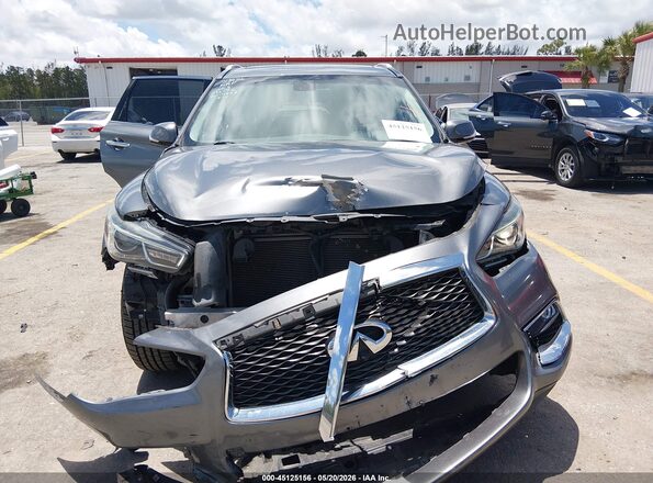 5N1DL0MN2JC504897 2018 INFINITI QX60 Silver Սարքավորումների վահանակի տեսք