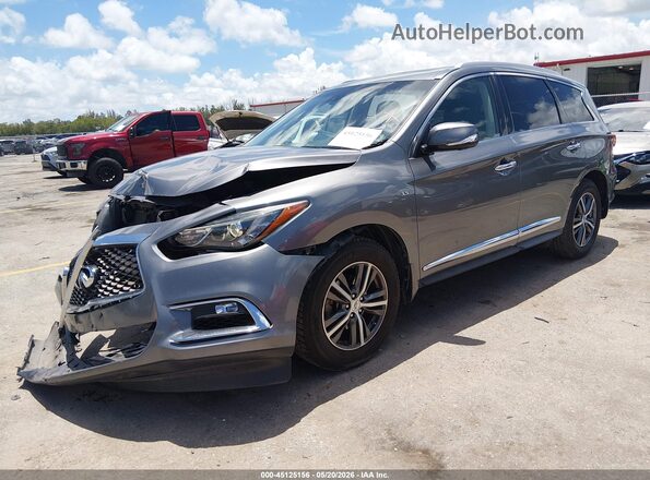 5N1DL0MN2JC504897 2018 INFINITI QX60 Silver Առջևի ձախ երեք քառորդ տեսարան