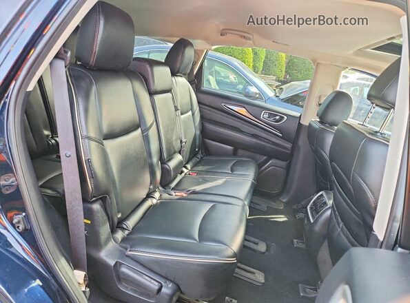 5N1DL0MN2LC532797 2020 INFINITI QX60 Black Widok wnętrza z tyłu