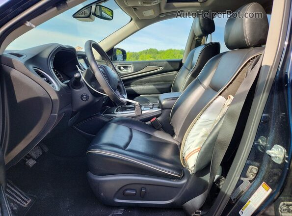 5N1DL0MN2LC532797 2020 INFINITI QX60 Black Widok wnętrza z przodu