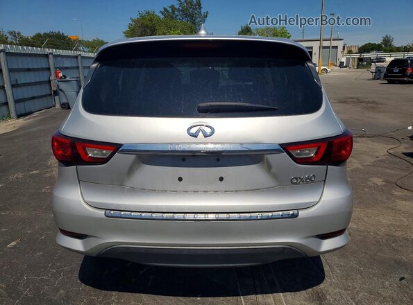 5N1DL0MN3HC523937 2017 INFINITI QX60 Silver უკანა ხედი