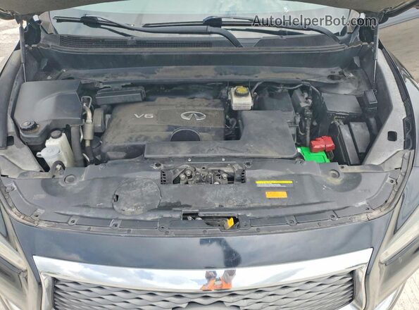 5N1DL0MN3HC525137 2017 INFINITI QX60 Black Вид підкапотного простору