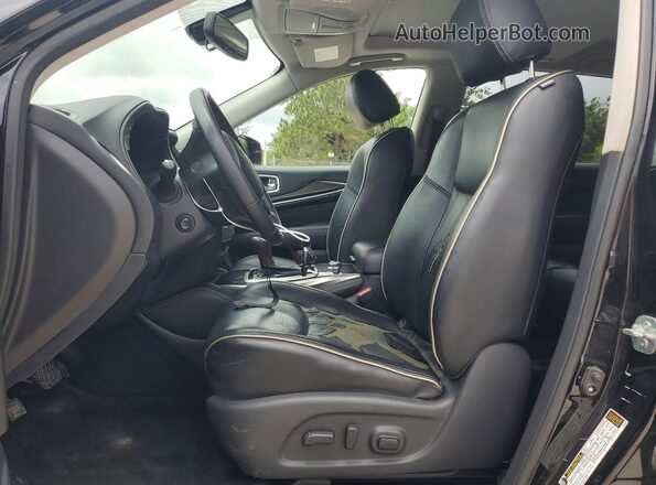5N1DL0MN3HC525137 2017 INFINITI QX60 Black Вид салону спереду