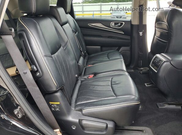 5N1DL0MN3HC525137 2017 INFINITI QX60 Black Вид задньої частини салону