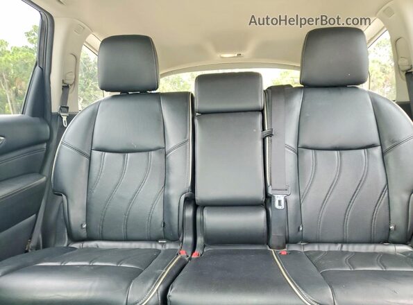 5N1DL0MN3HC525137 2017 INFINITI QX60 Black Вид задніх сидінь