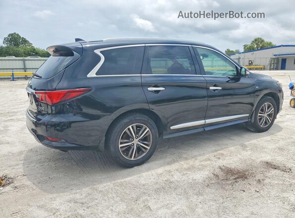 5N1DL0MN3HC525137 2017 INFINITI QX60 Black Задня права чверть