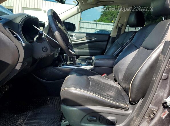 5N1DL0MN3HC527910 2017 INFINITI QX60 Gray Vista interior delantera