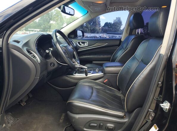 5N1DL0MN3JC509929 2018 INFINITI QX60 Black Widok wnętrza z przodu