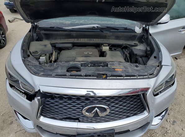 5N1DL0MN3KC530779 2019 INFINITI QX60 Silver Widok komory silnika
