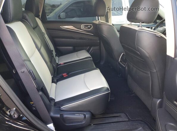 5N1DL0MN3LC547471 2020 INFINITI QX60 Black Widok wnętrza z tyłu