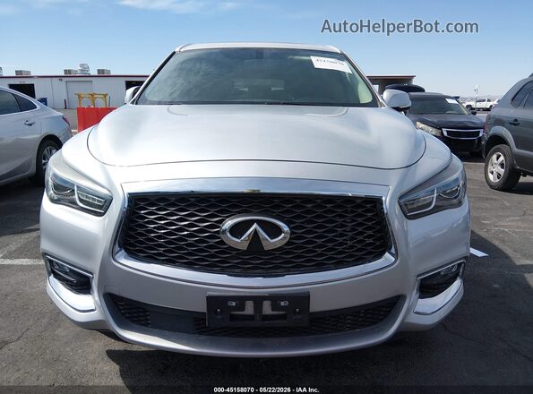5N1DL0MN4JC533284 2018 INFINITI QX60 Silver Instrument cluster view
