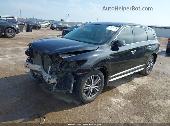 5N1DL0MN5JC503792 2018 INFINITI QX60 Черный Передняя левая четверть