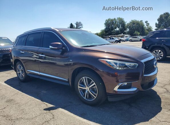 5N1DL0MN5LC542272 2020 INFINITI QX60 Коричневый Передняя правая четверть