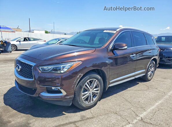 5N1DL0MN5LC542272 2020 INFINITI QX60 Коричневый Передняя левая четверть