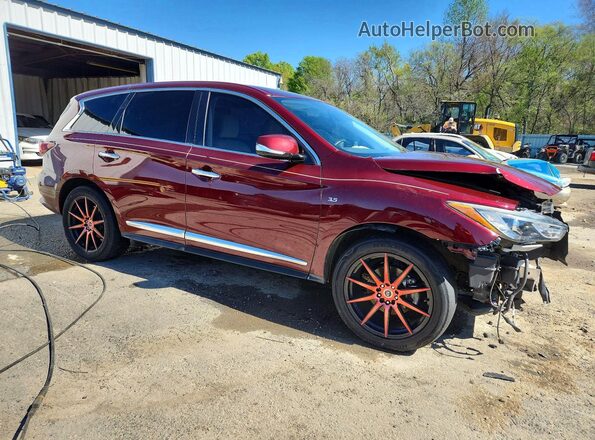 5N1DL0MN7KC503293 2019 INFINITI QX60 Красный Передняя правая четверть