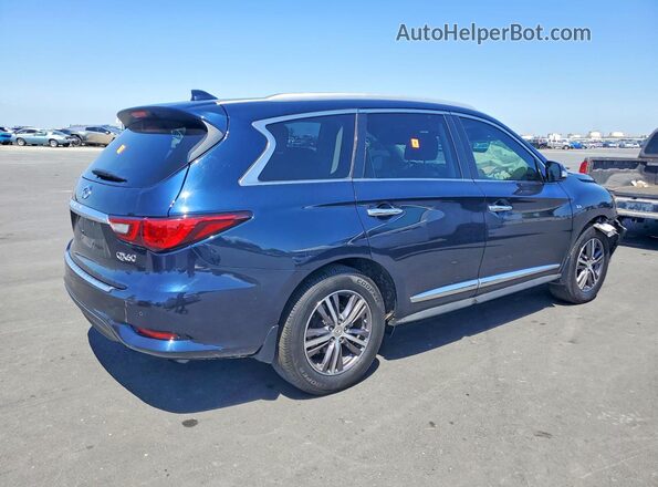 5N1DL0MN7KC505156 2019 INFINITI QX60 Синий Задняя правая четверть