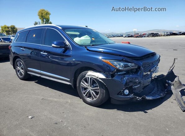 5N1DL0MN7KC505156 2019 INFINITI QX60 Синий Передняя правая четверть